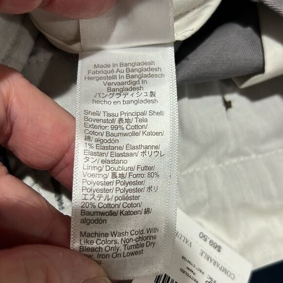 J. Crew Factory H5020 9" flex chino short NWT in slate gray - Picture 12 of 12